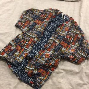 Pattern kimono top